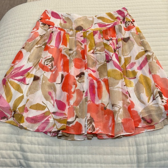 Chaus Pink and Orange Floral Skirt Size 6 - Picture 1 of 8